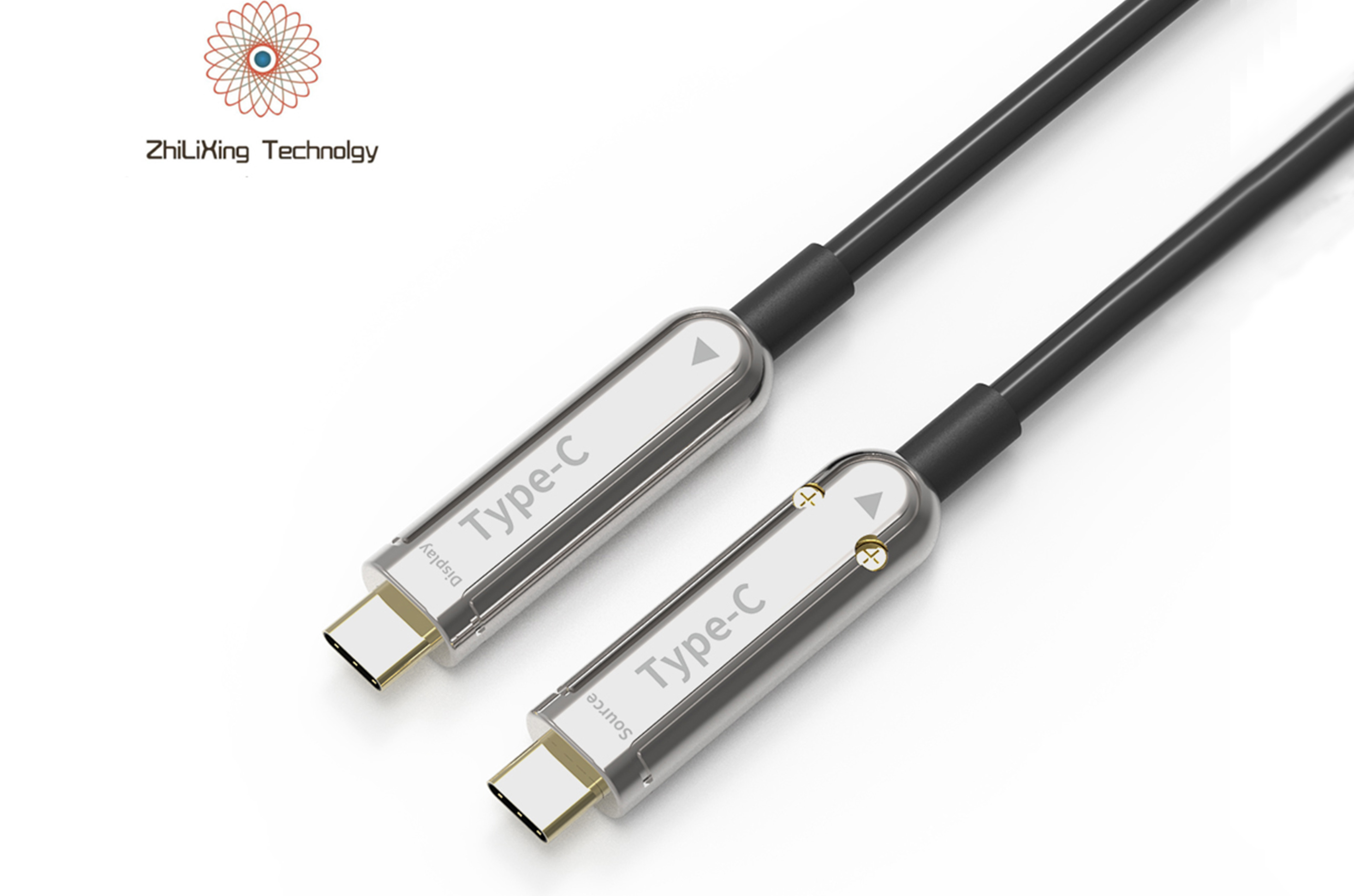 Type-C to C fiber optic video cable